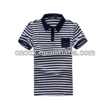 13PT1019 Latest fashion men striped polo shirt